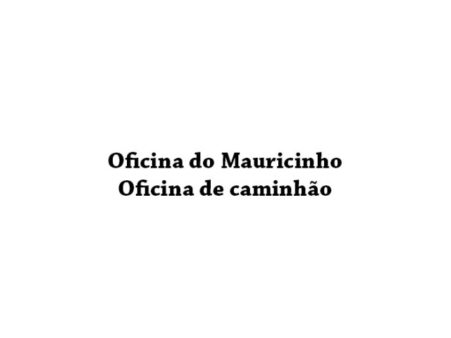 Oficina do Mauricinho