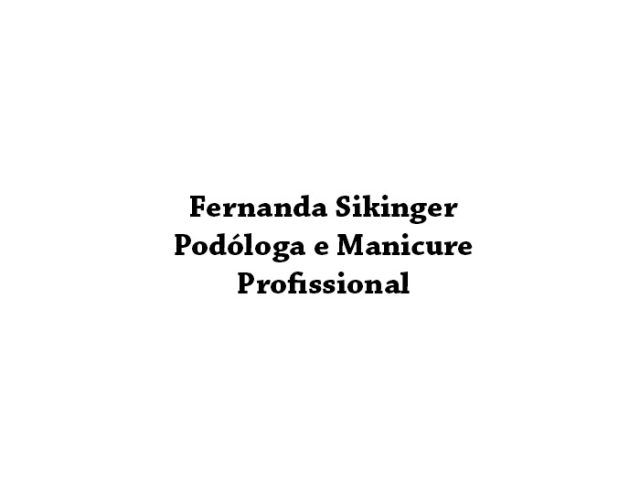 Fernanda Sikinger Podóloga