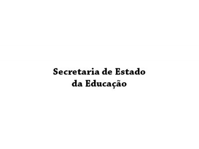 Secretaria de Estado da Educação