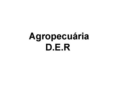Agropecuária D.E.R
